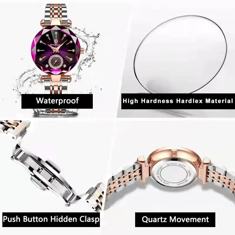 POEDAGAR Top Brand Stainless Steel Waterproof Quartz Luxury Watches For Ladies