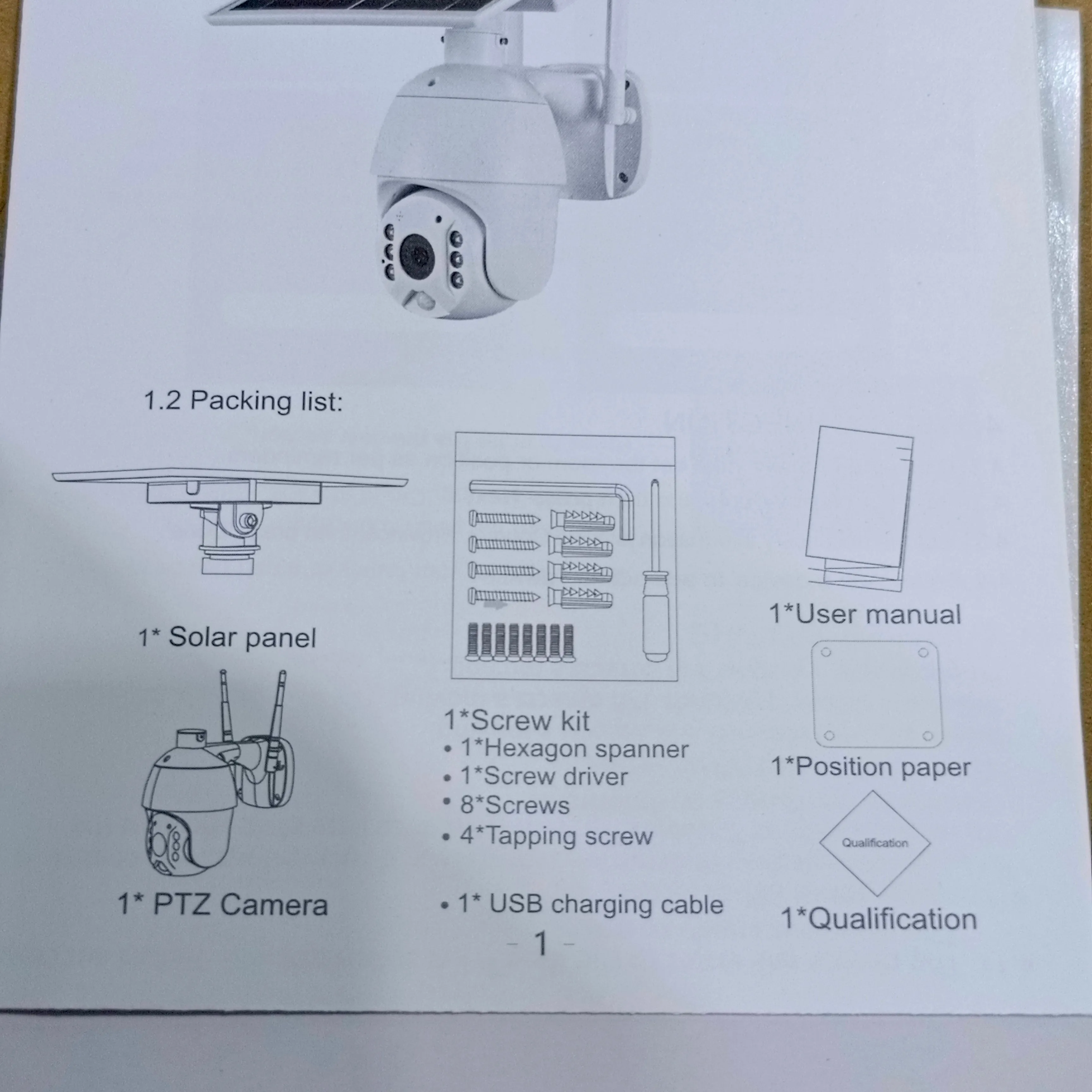 POLYVISION S10-4G WiFi Intelligent Solar Energy 4G PTZ IP Camera (3.6mm 3MP Lens) with 2-Way Audio - Brand New