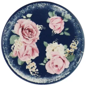 PopSockets PopGrip Swappable Top - Navy/Pink Rose (Top ONLY/No Base)