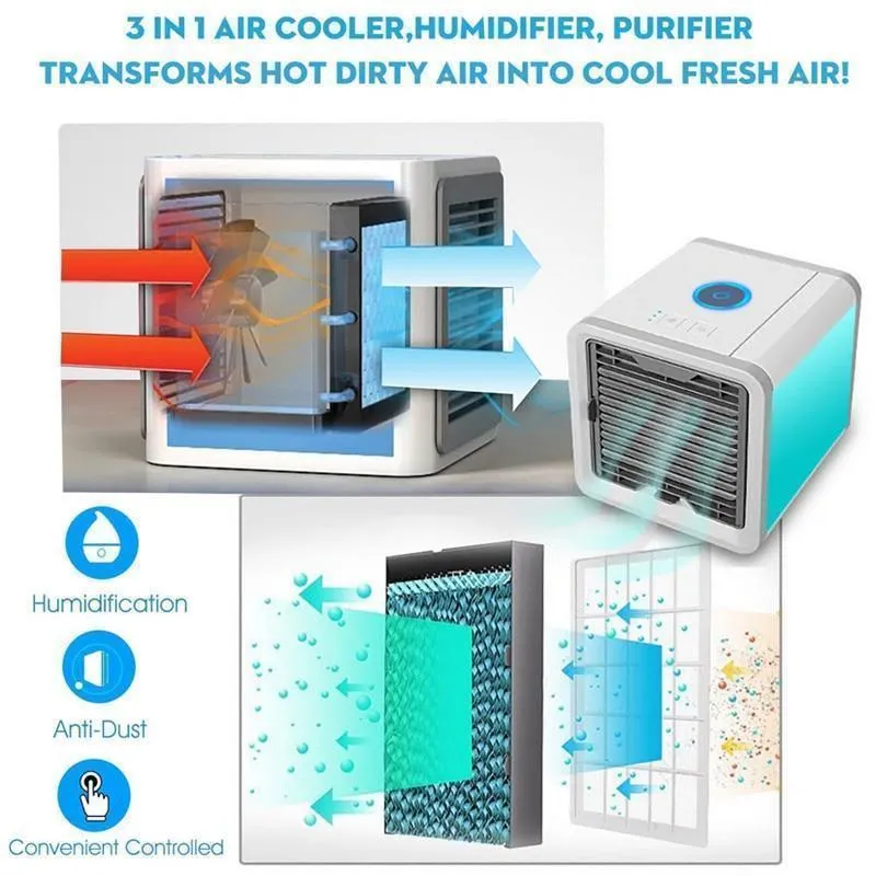 Portable Air Conditioner - Mobile Air Conditioner - USB Mini Portable Air Conditioner