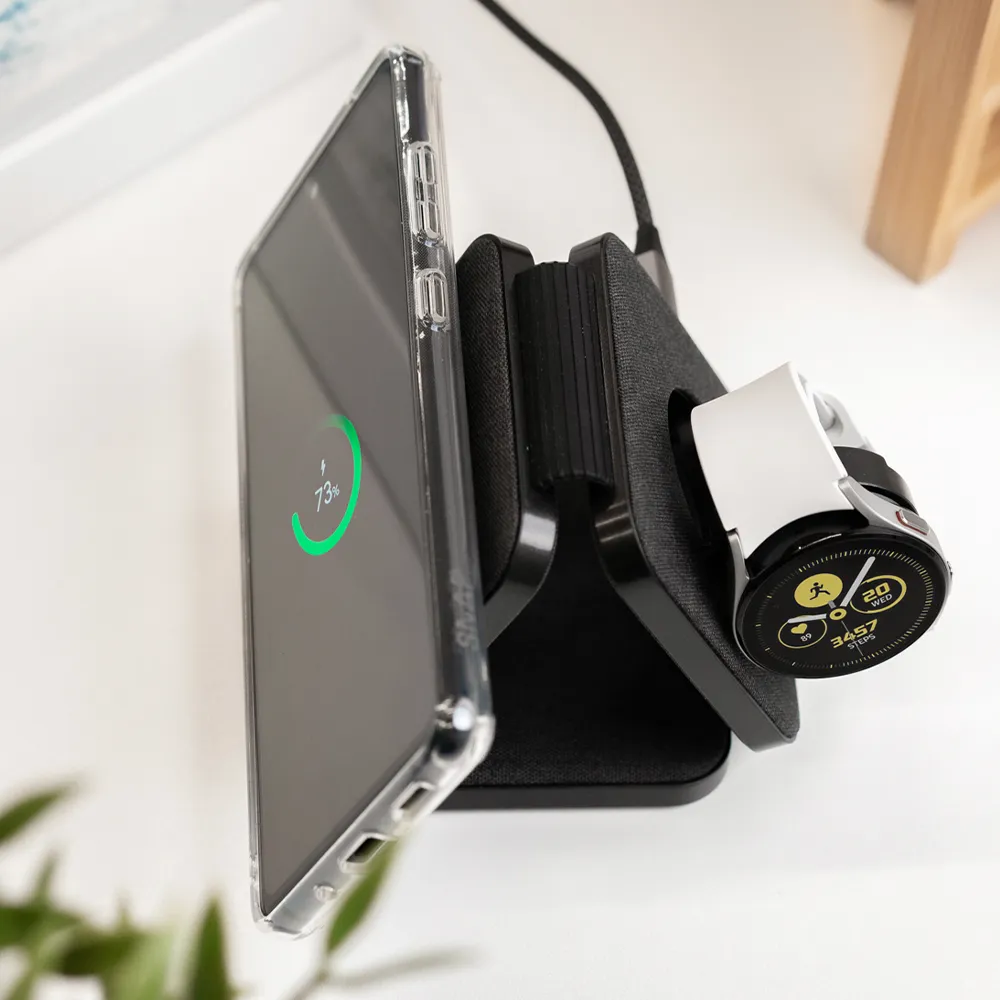 PowerBase Go - 3 in 1 Foldable Travel Charger | For Samsung