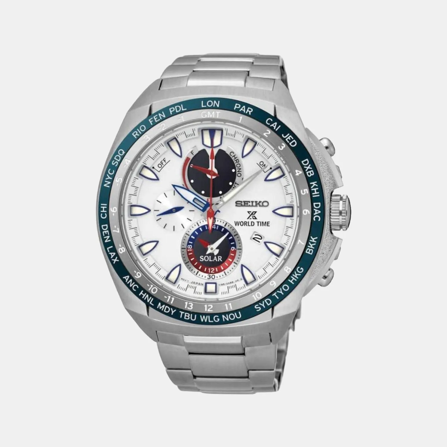 Prospex Men's White Chronograph Stainless Steel Watch SSC485P1