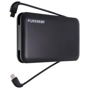 PureGear PureJuice 10K Portable Charger with Built-in Lightning 8-Pin & USB-C