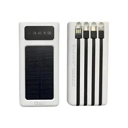 Qtech Solar Powerbank Model (q114) 10000mah (random Color)