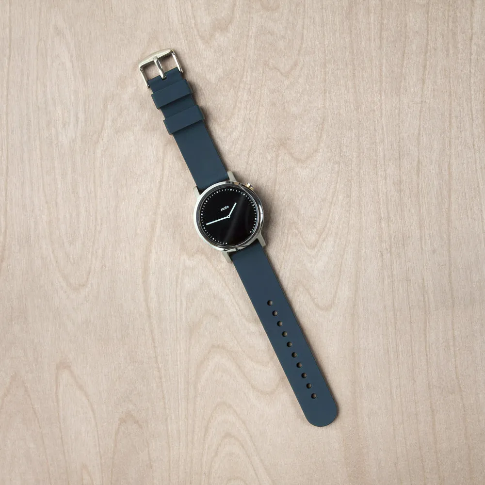 Quick Release Silicone Watch Band - Midnight Blue