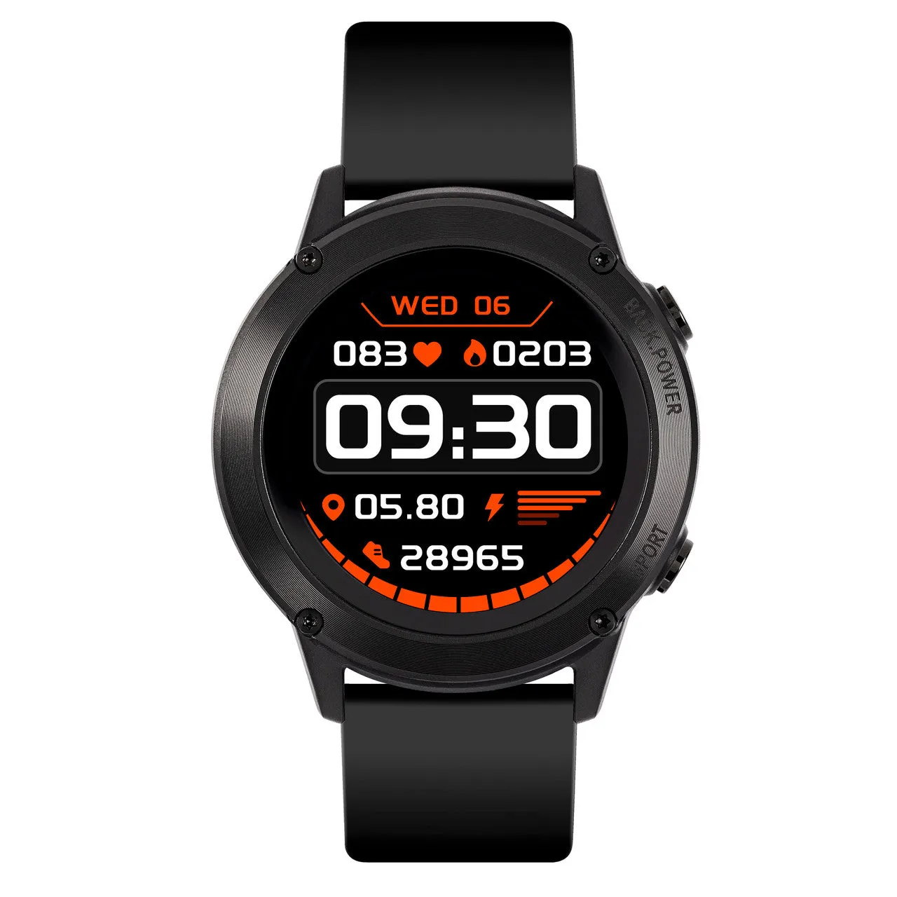 Reflex Active  Series 18 | Khaki Sili Strap GPS Smart Watch