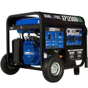 REFURB DuroMax XP12000HX 12,000 Watt 18 HP Dual Fuel Gas Propane Portable Generator (Grade A)