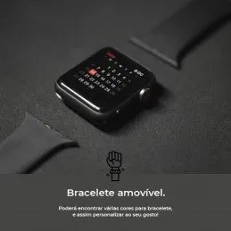 Relógio Smartwatch HW Pro Medição de Pulsação - Pressão Arterial - Oxigénio