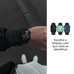 Relógio Smartwatch HW Pro Medição de Pulsação - Pressão Arterial - Oxigénio