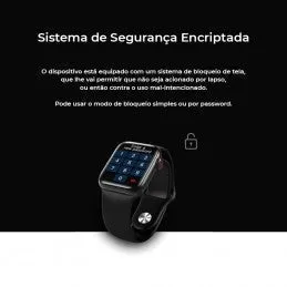 Relógio Smartwatch HW Pro Medição de Pulsação - Pressão Arterial - Oxigénio