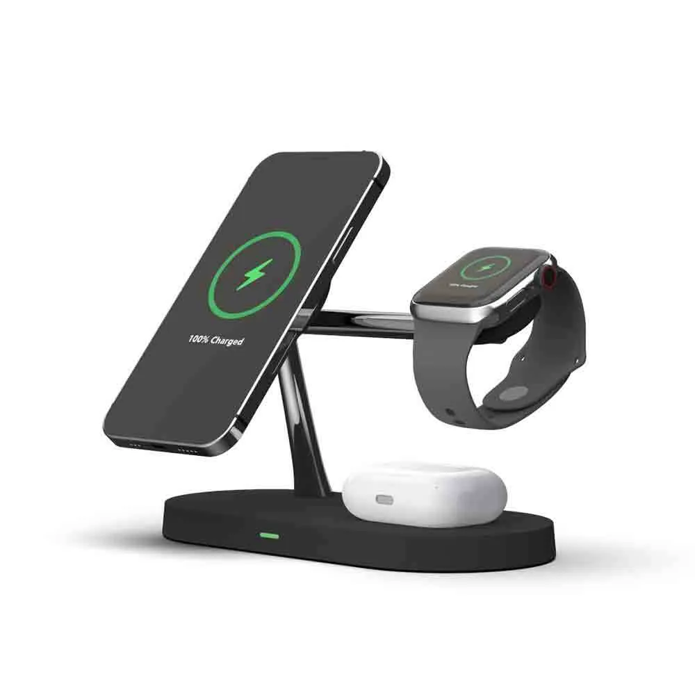 Rewyre 5-in-1 Magnetic Fast Wireless Charger (Black)