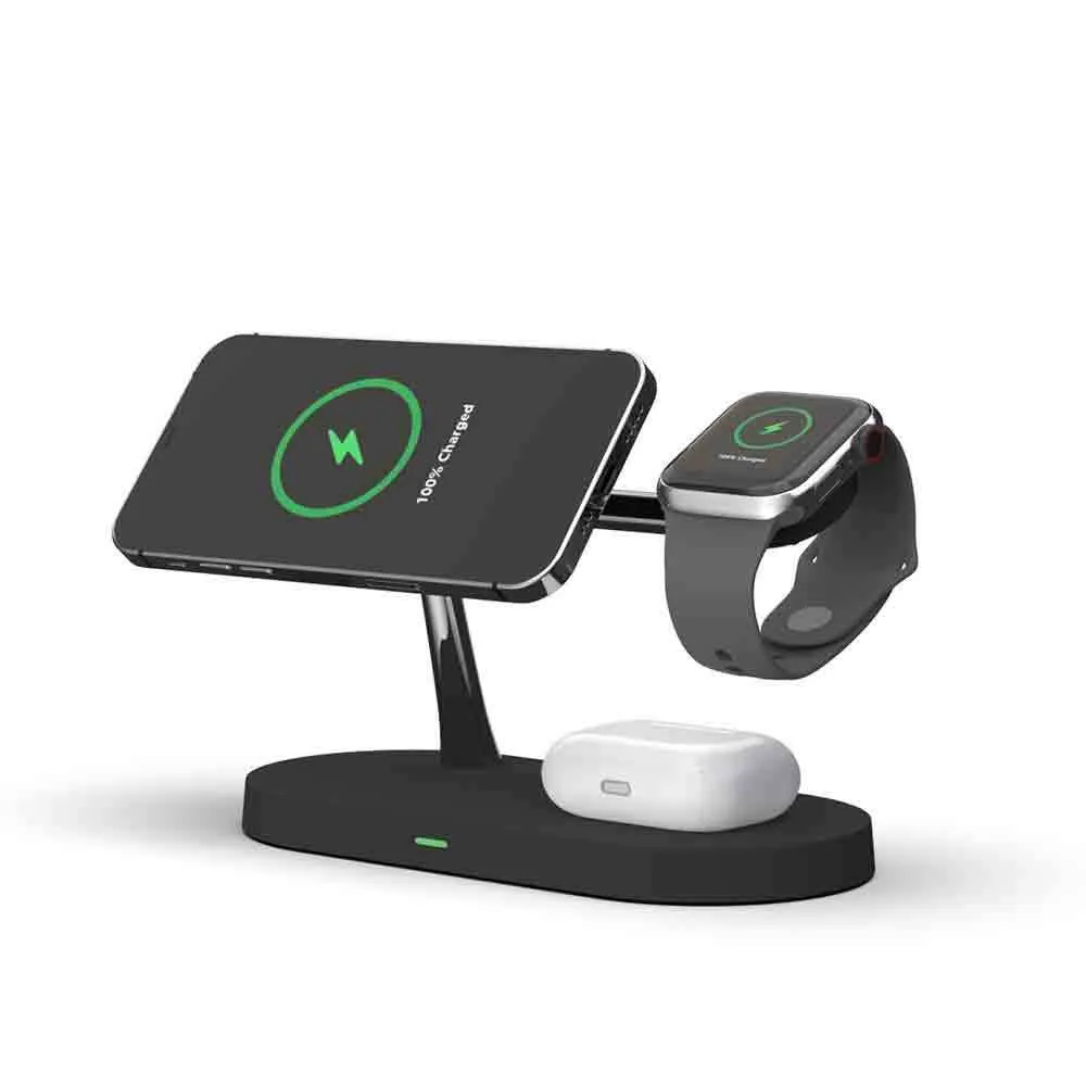 Rewyre 5-in-1 Magnetic Fast Wireless Charger (Black)