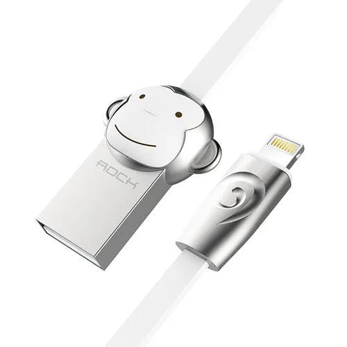 ROCK Zinc Alloy Mascot USB cable for iPhone 7 6 6s 5s for iPad 2 3 4, Tiger/Dog/Dragon/Monkey/Pig cable for IOS phone charger