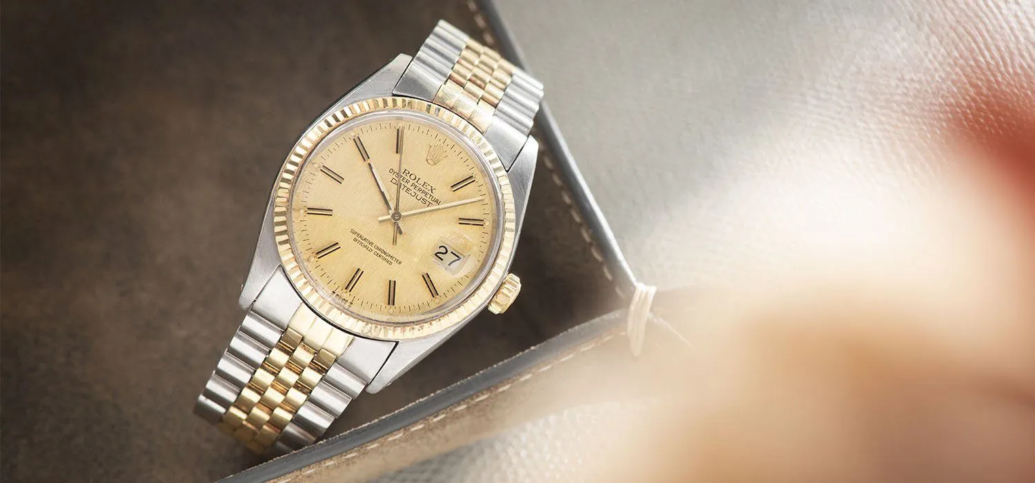 Rolex Datejust Steel and Gold 16013 Linen Dial