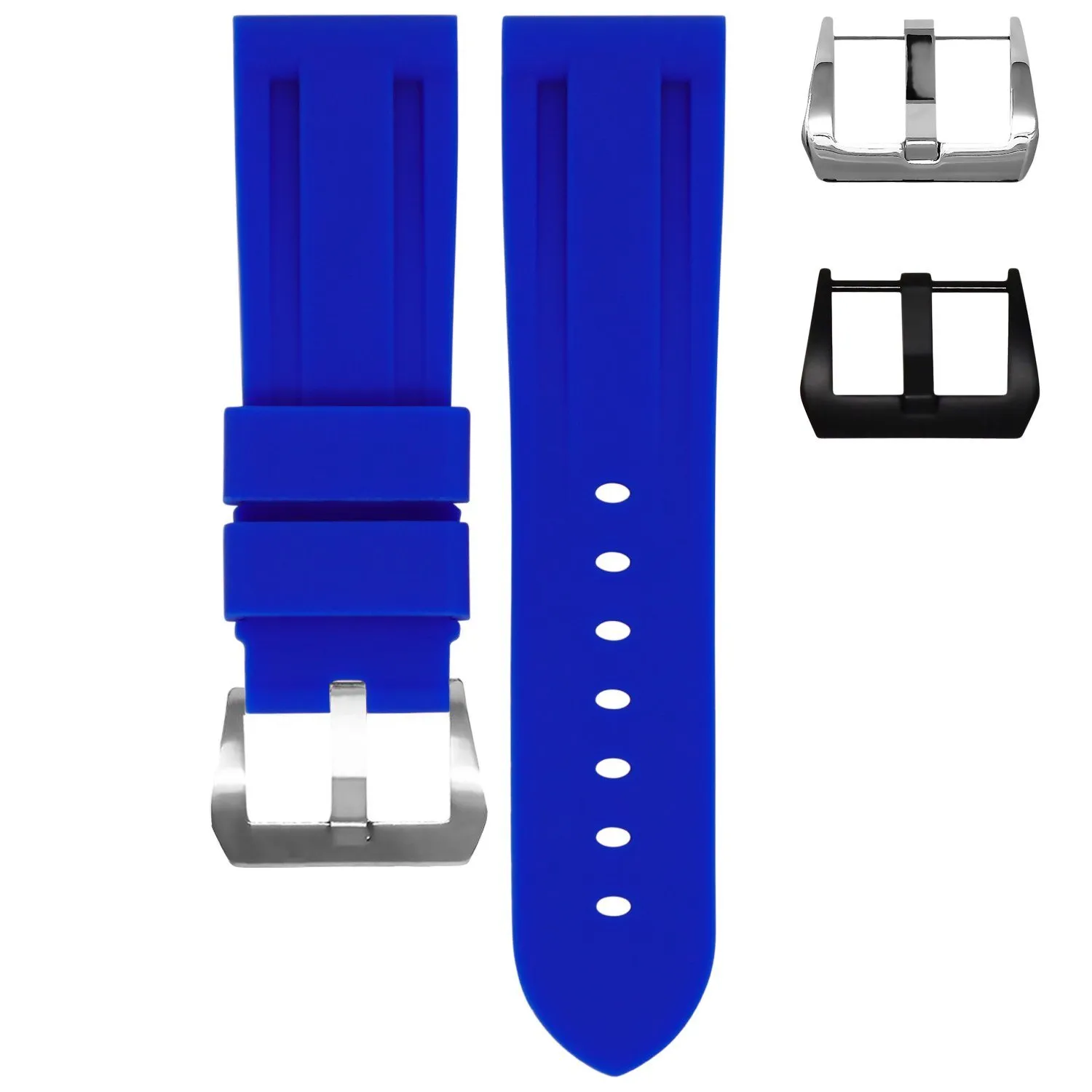 RUBBER STRAP FOR BREITLING AVENGER - GULFSTREAM BLUE