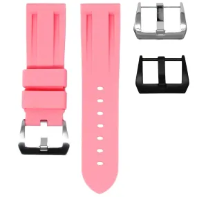 RUBBER STRAP FOR BREITLING BENTLEY MOTORS T - FLAMINGO PINK