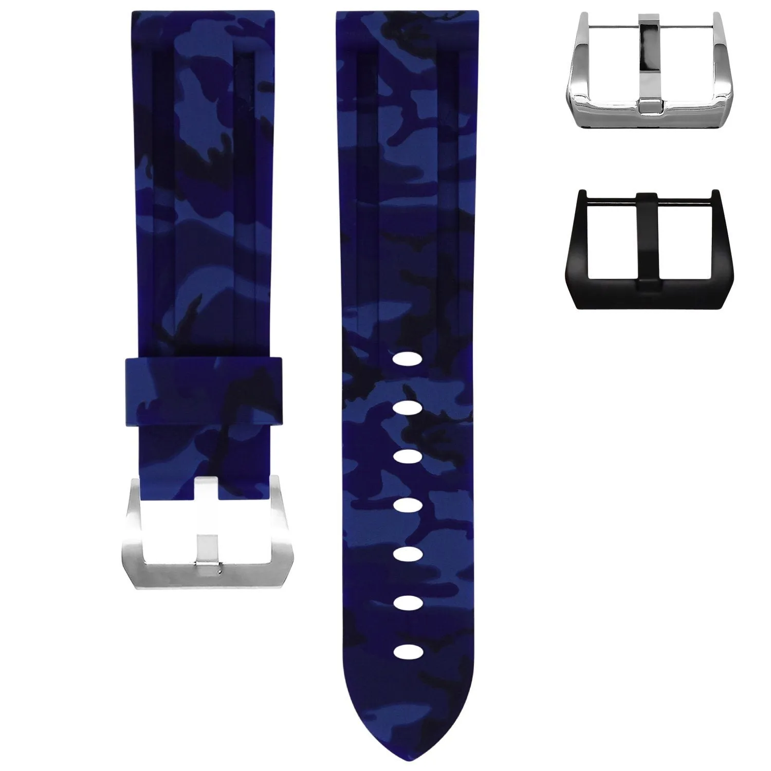 RUBBER STRAP FOR BREITLING CHRONOMAT - OCEAN CAMO