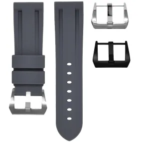 RUBBER STRAP FOR BREITLING NAVITIMER - GRAPHITE