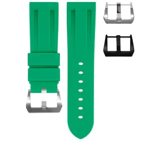 RUBBER STRAP FOR BREITLING NAVITIMER - SHAMROCK GREEN