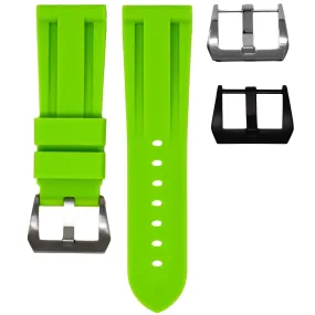 RUBBER STRAP FOR BREITLING SUPEROCEAN HERITAGE - LIME