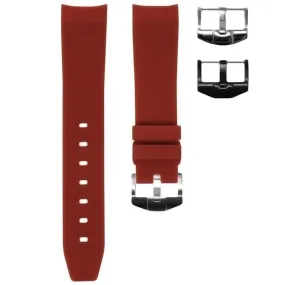 RUBBER STRAP FOR OMEGA SPEEDMASTER - BORDEAUX