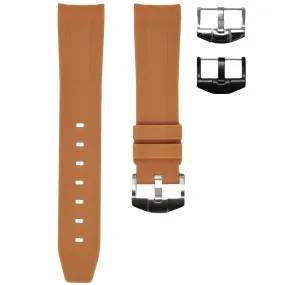 RUBBER STRAP FOR OMEGA SPEEDMASTER - DESERT SAND