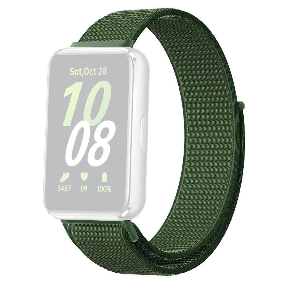 Samsung Galaxy Fit3 Nylon Velcro Closure Rem - Grøn