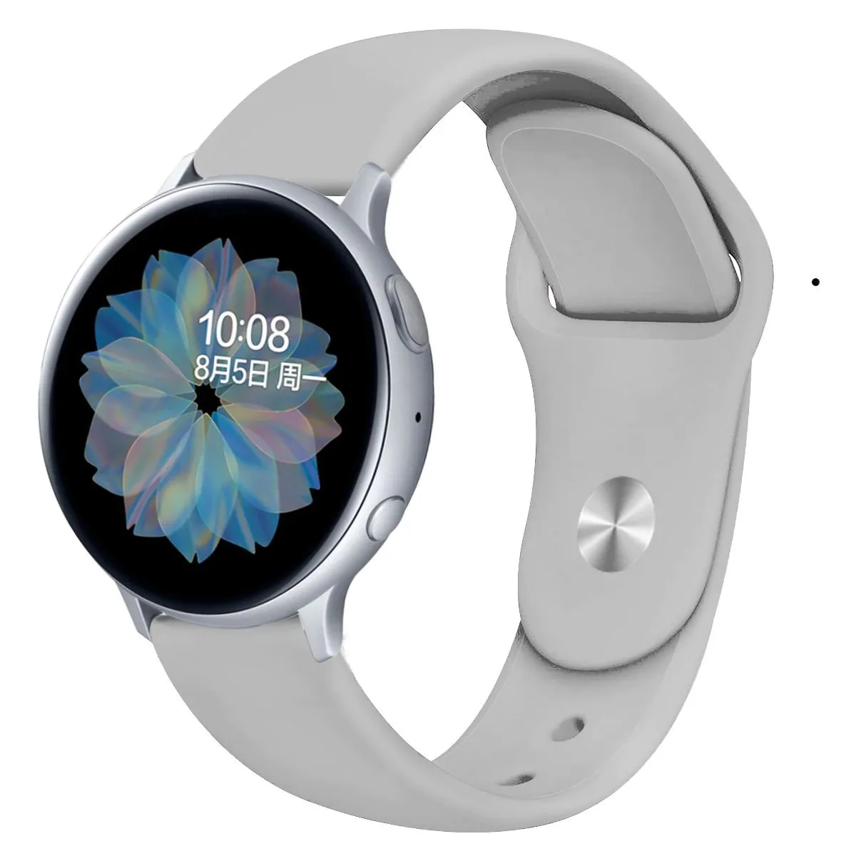 Samsung Galaxy Watch 4 40mm 44mm/Classic/Active 2 40mm 44mm/Galaxy Watch 3 41mm | 20mm Silicone Watch Band  | Light Gray