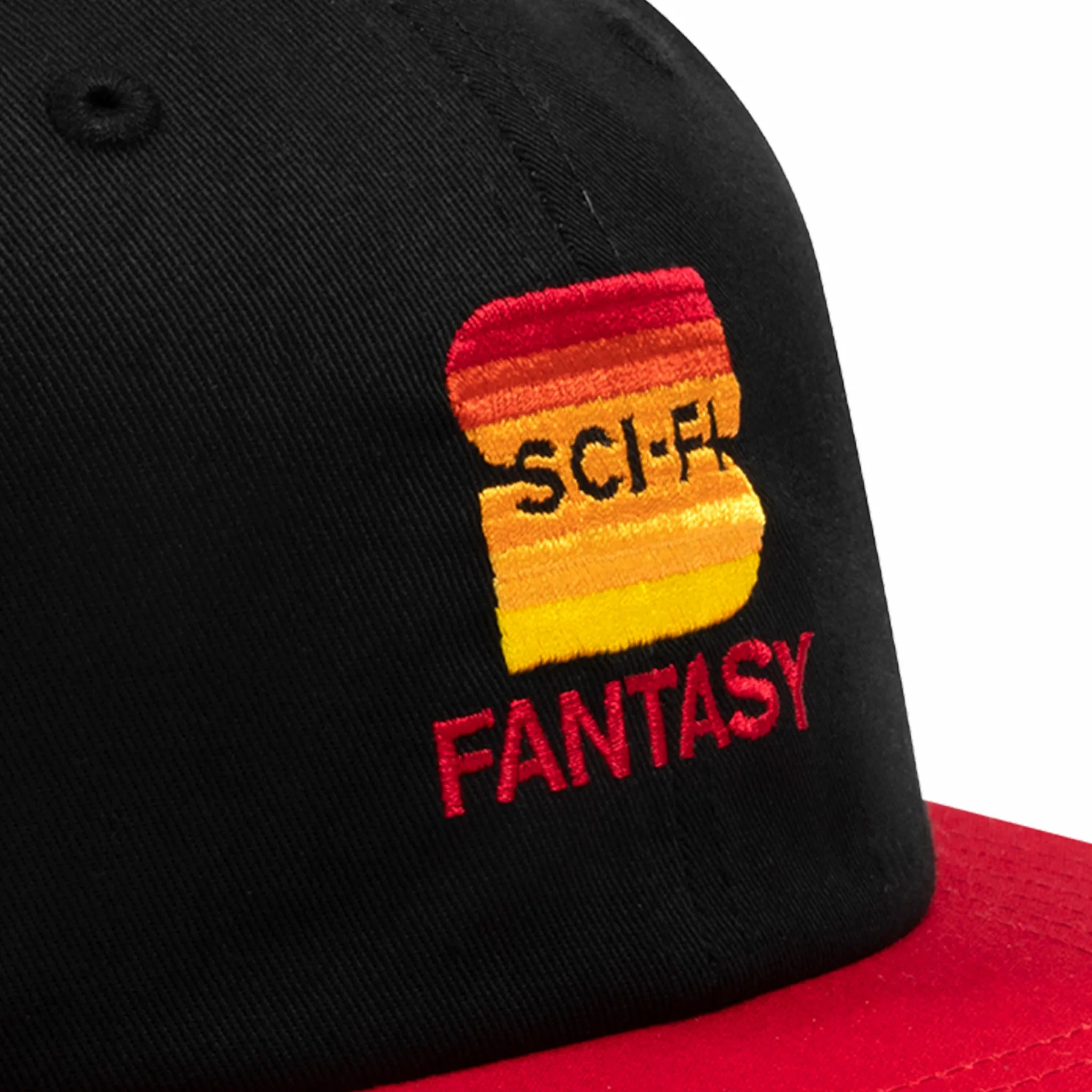 Sci-Fi Fantasy "S" Hat (Black/Red)