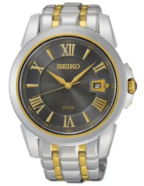 Seiko LeGrand Sport Solar Watch - Gray Dial - Two Tone Stainless Steel - 100M