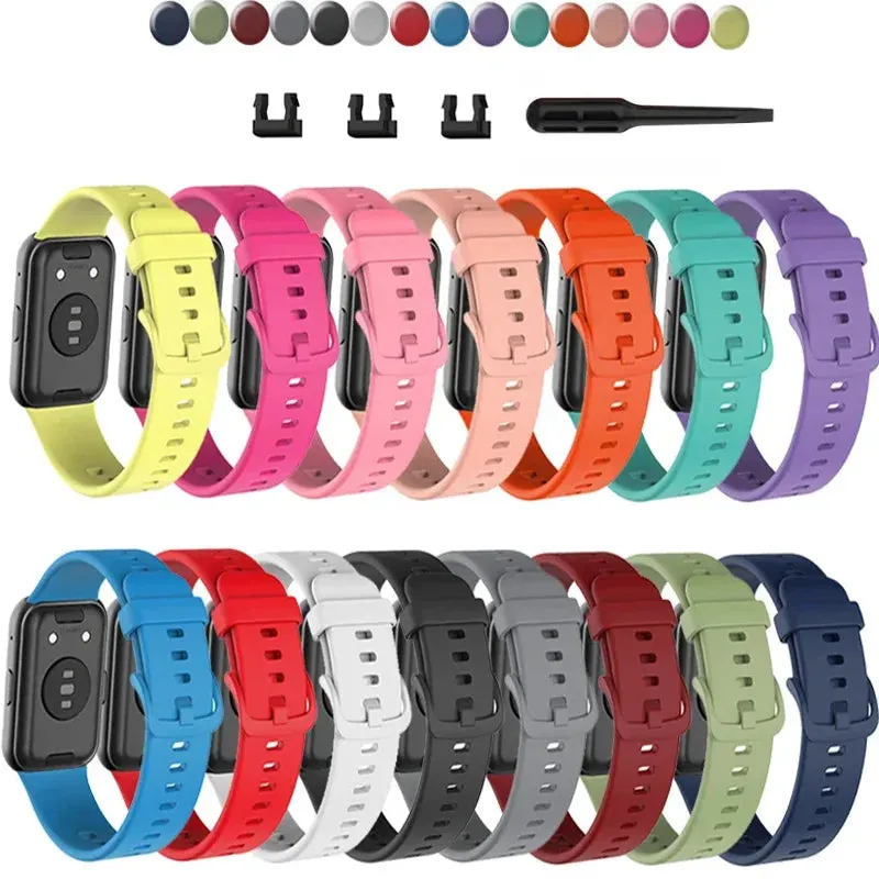 Silicone Band For Huawei Watch FIT Strap Smartwatch Accessories Replacement Wrist bracelet correa huawei watch fit 2021 Strap