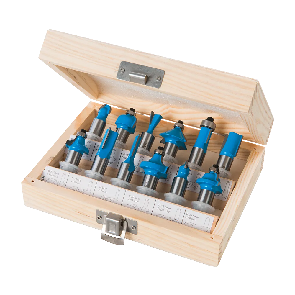 Silverline 12mm TCT Router Bit Set 12pce - 12mm