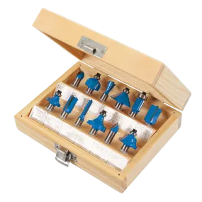 Silverline 8mm TCT Router Bit Set 12pce - 8mm