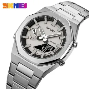 SKMEI 1816 Quartz Business Watch Mens Digital Dual Time Display -2