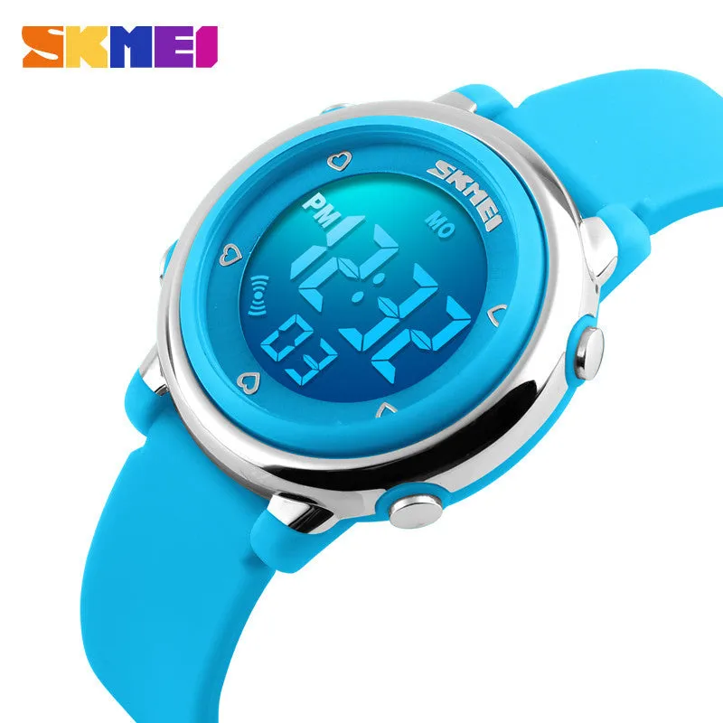 SKMEI Children LED Digital Watch Sports Watches Kids Cartoon Jelly Waterproof Children's Dress Wristwatches Relojes