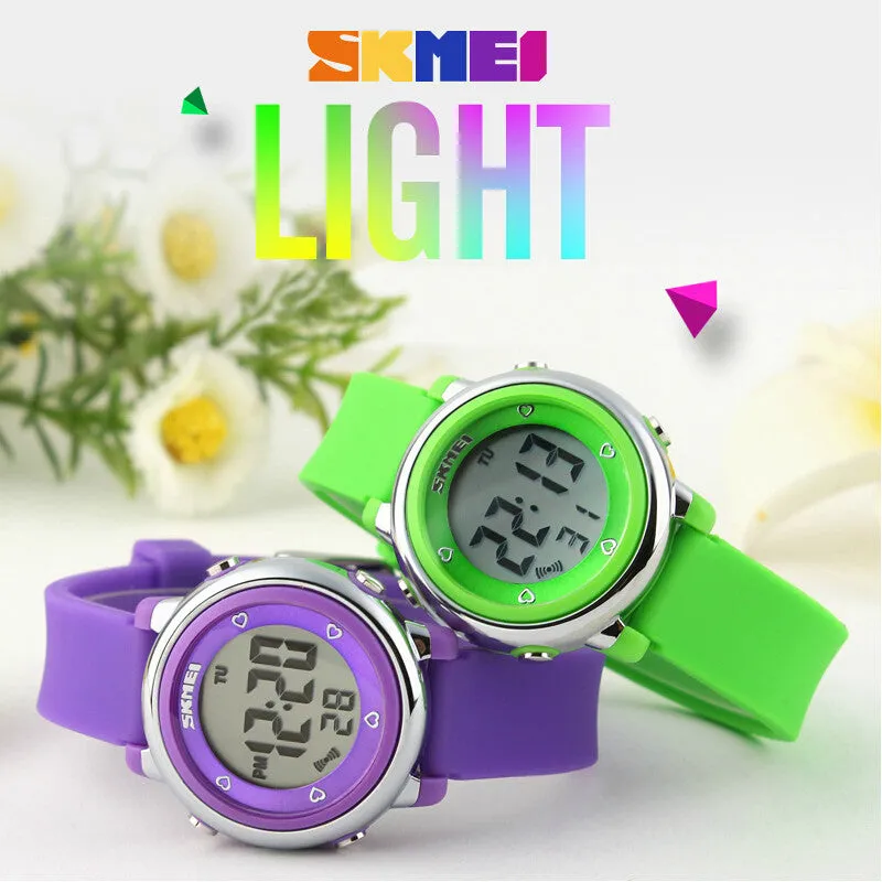 SKMEI Children LED Digital Watch Sports Watches Kids Cartoon Jelly Waterproof Children's Dress Wristwatches Relojes