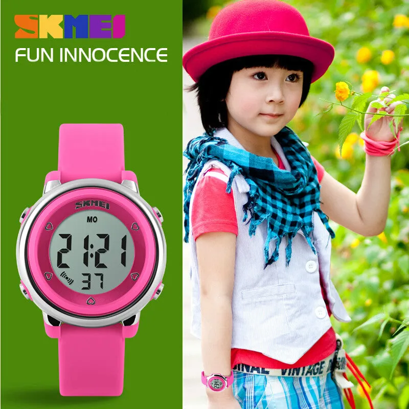 SKMEI Children LED Digital Watch Sports Watches Kids Cartoon Jelly Waterproof Children's Dress Wristwatches Relojes