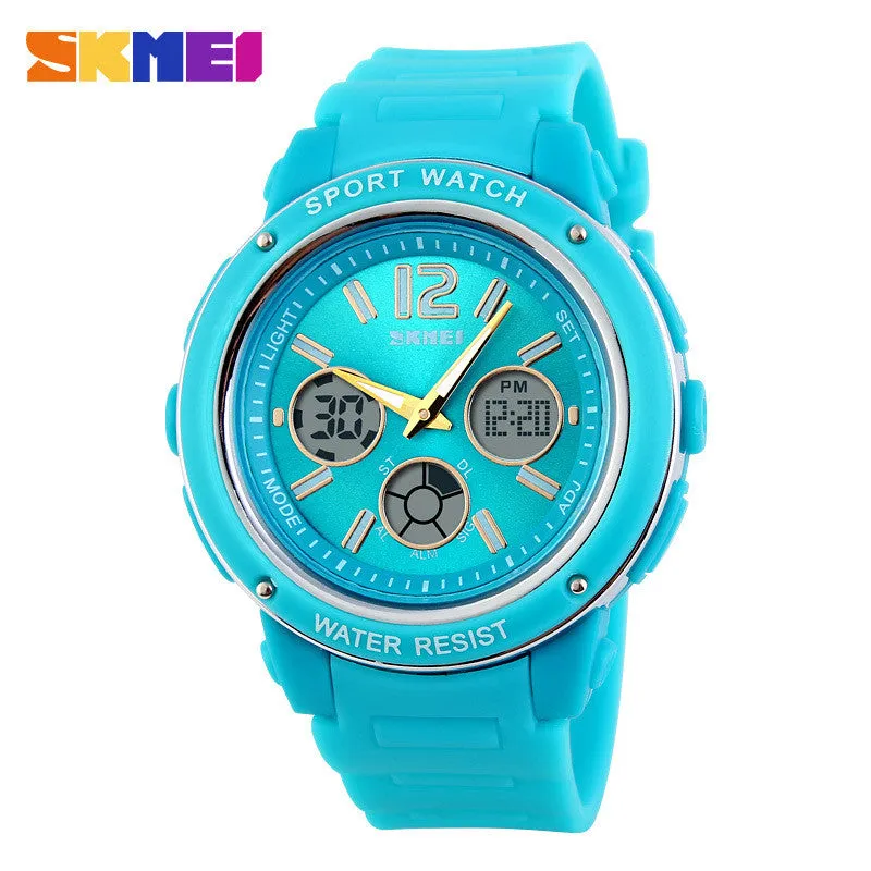 SKMEI Men Quartz Watch Women Sports Watches 3 Time Zone Digital Relogio Masculino Jelly Fashion Casual Wristwatches