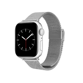 Smartwatch Sandblasted Mesh Strap Silver