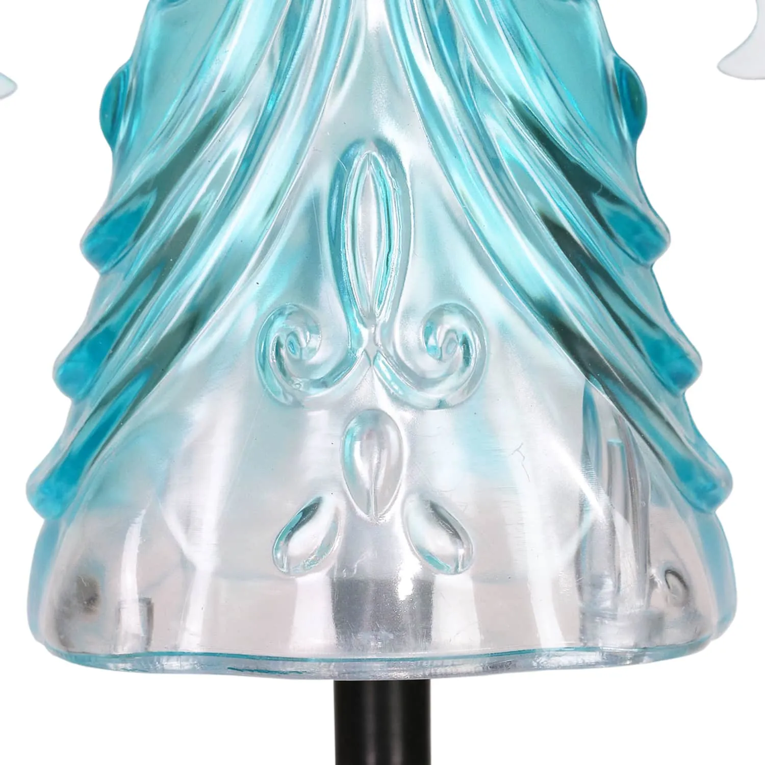 Solar Blue Acrylic Angel Stake with 13 LEDs, 6 Inch Body Size