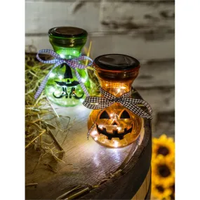 Solar Halloween Milk Jug Lantern