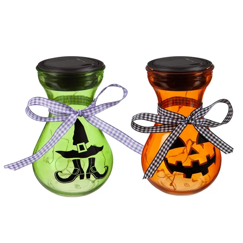 Solar Halloween Milk Jug Lantern