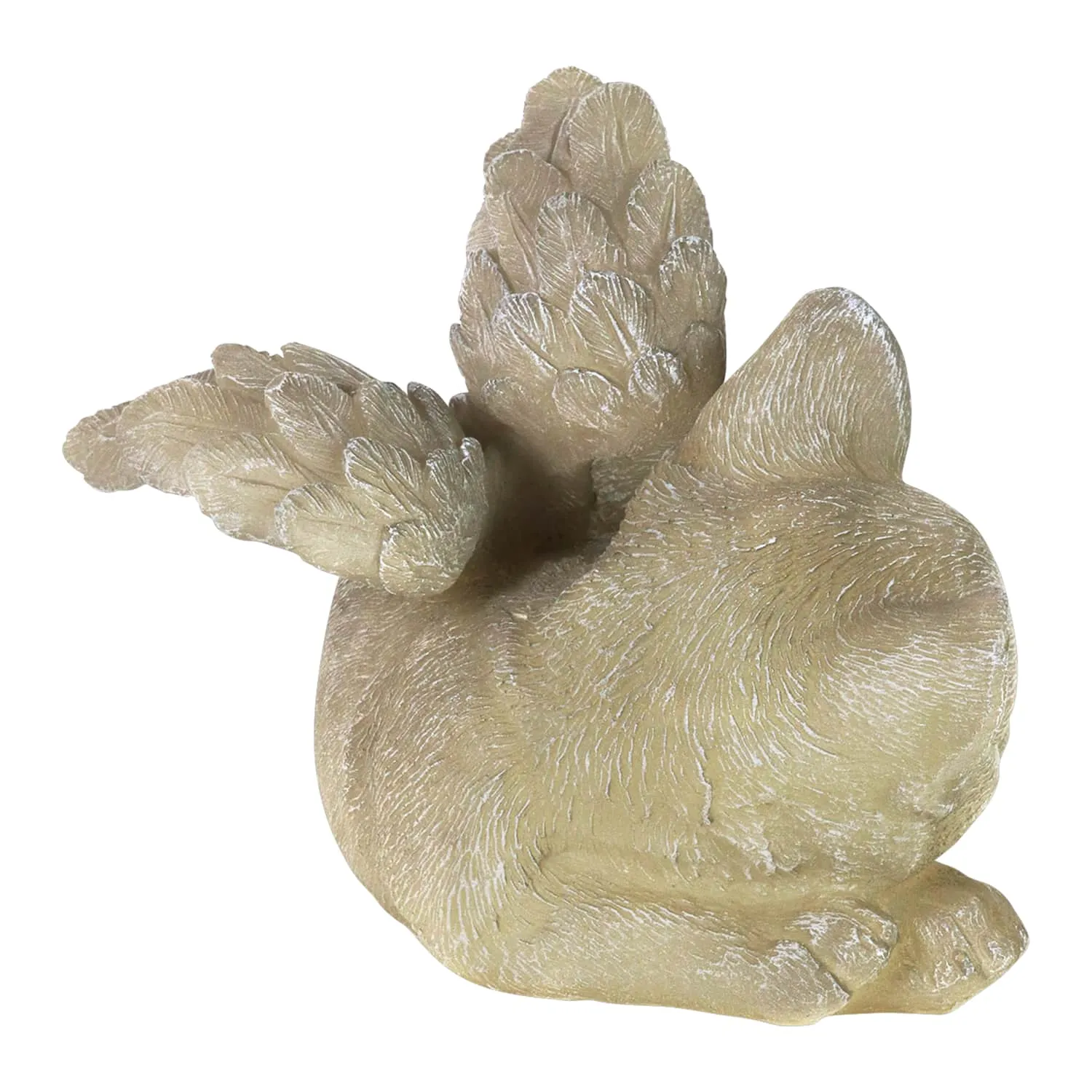 Solar Sleeping Cat Angel Memorial Statue, 12 by 6.5 Inches