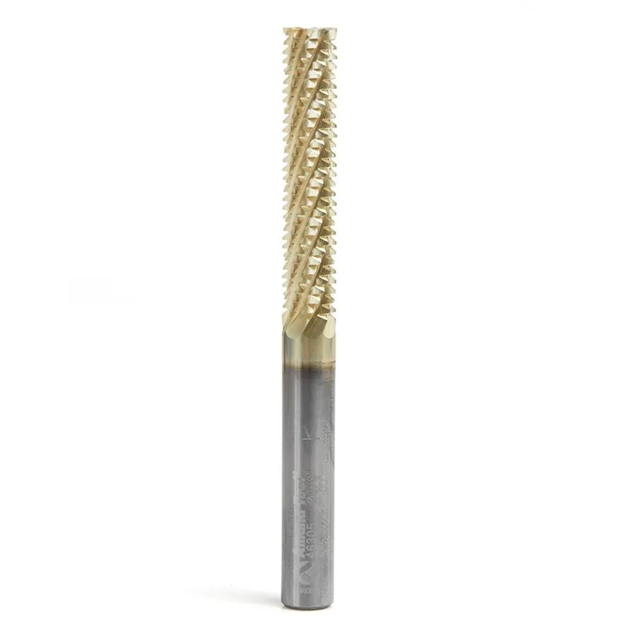 Spiral Compression CNC Router Bit | 3⁄8 Dia x 2 x 3⁄8 Shank x 4" Long | 46305 | 738685463055