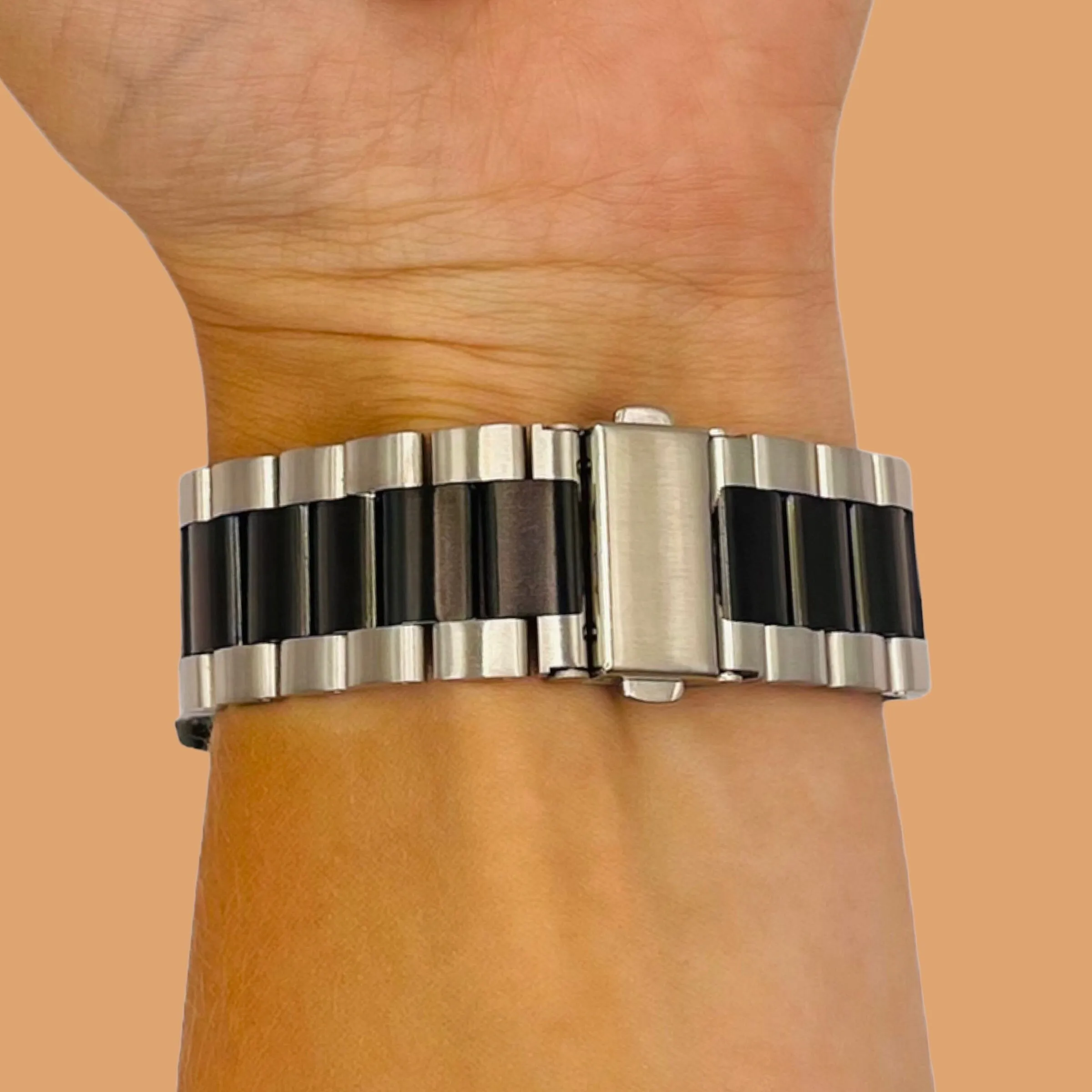 Stainless Steel Link Watch Strap Compatible with the Polar Ignite 3