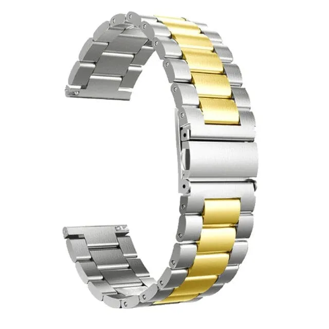 Stainless Steel Link Watch Strap Compatible with the Samsung Gear Sport