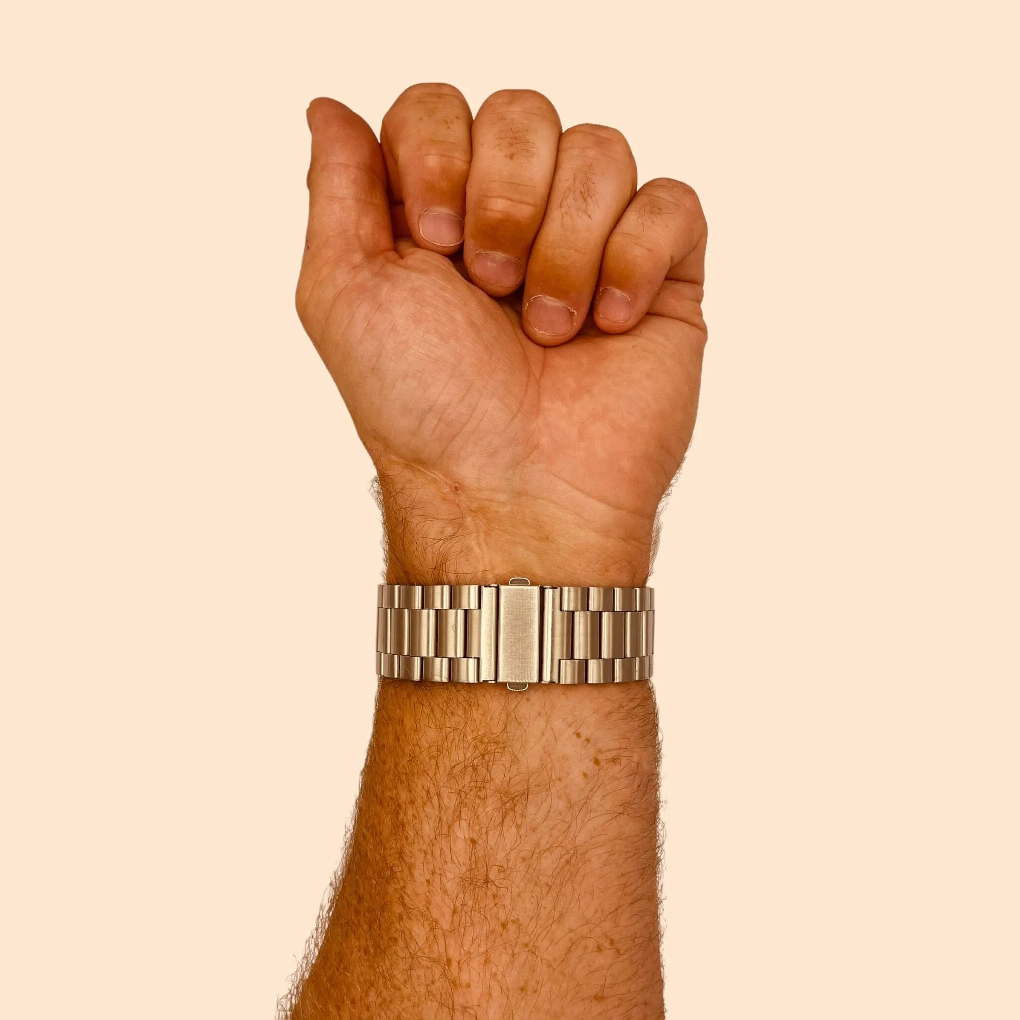 Stainless Steel Link Watch Strap Compatible with the Shinola 20mm Range