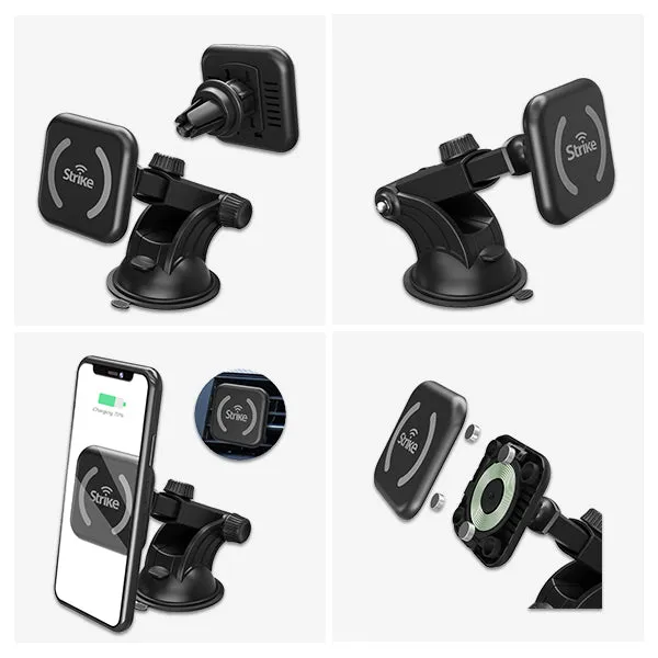 Strike Snap Wireless Charging Magnetic Car Phone Holder DIY