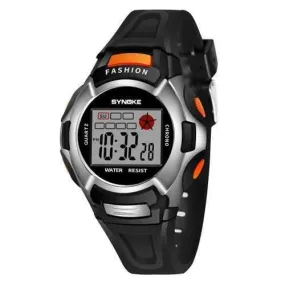 SYNOKE 99329 Luminous Waterproof Multi-purpose Children Sports Watch - Black