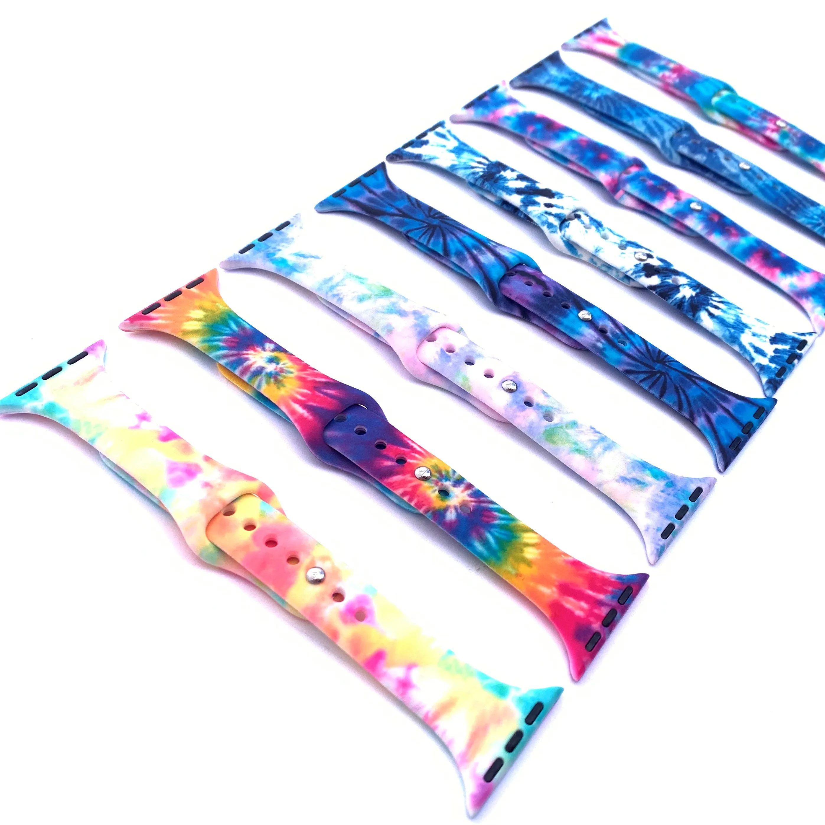 Tie Dye and Printed Slim Apple Watch Bands